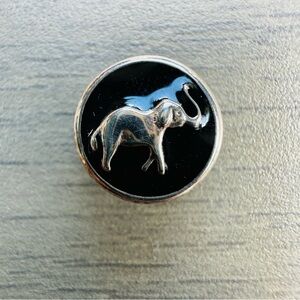 Kameleon Jewel Pop 925 Sterling pop insert black enamel Lucky elephant 1022 NEW